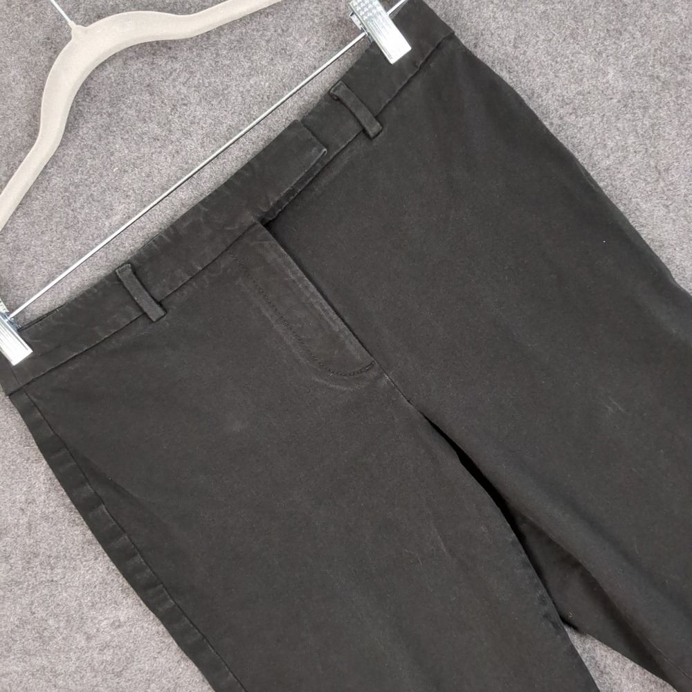 Talbots Womens Size 4 Black High Waist Straight Leg Trousers Career Pants